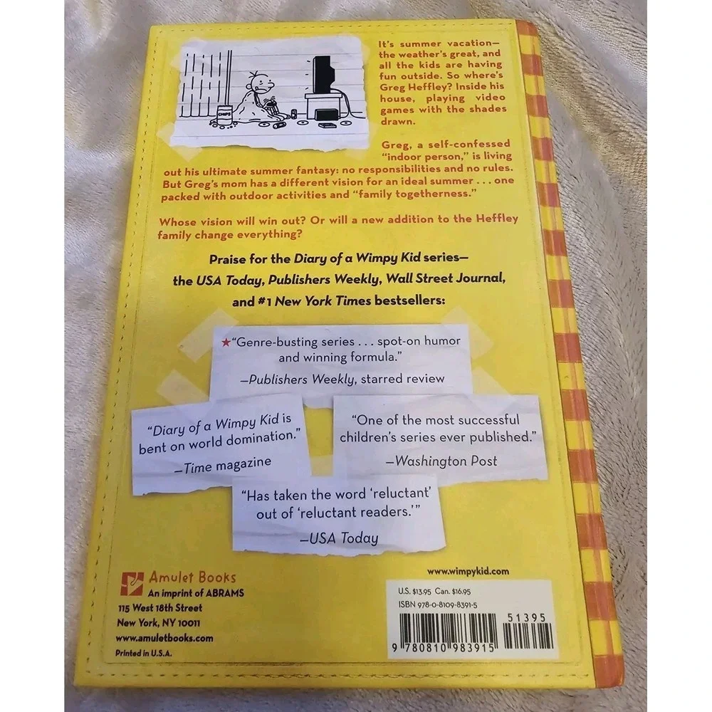 Lot Of 4 Diary Of A Wimpy Kid By Jeff Kinney Very Good Condition